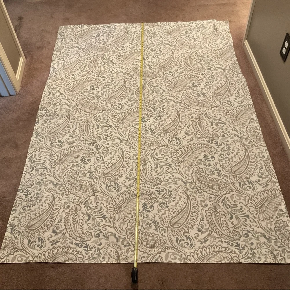 Paisley Shower Curtain in Ecru